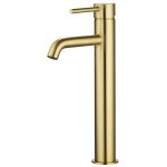 خلاط مغسلة مرتفع ذهبي